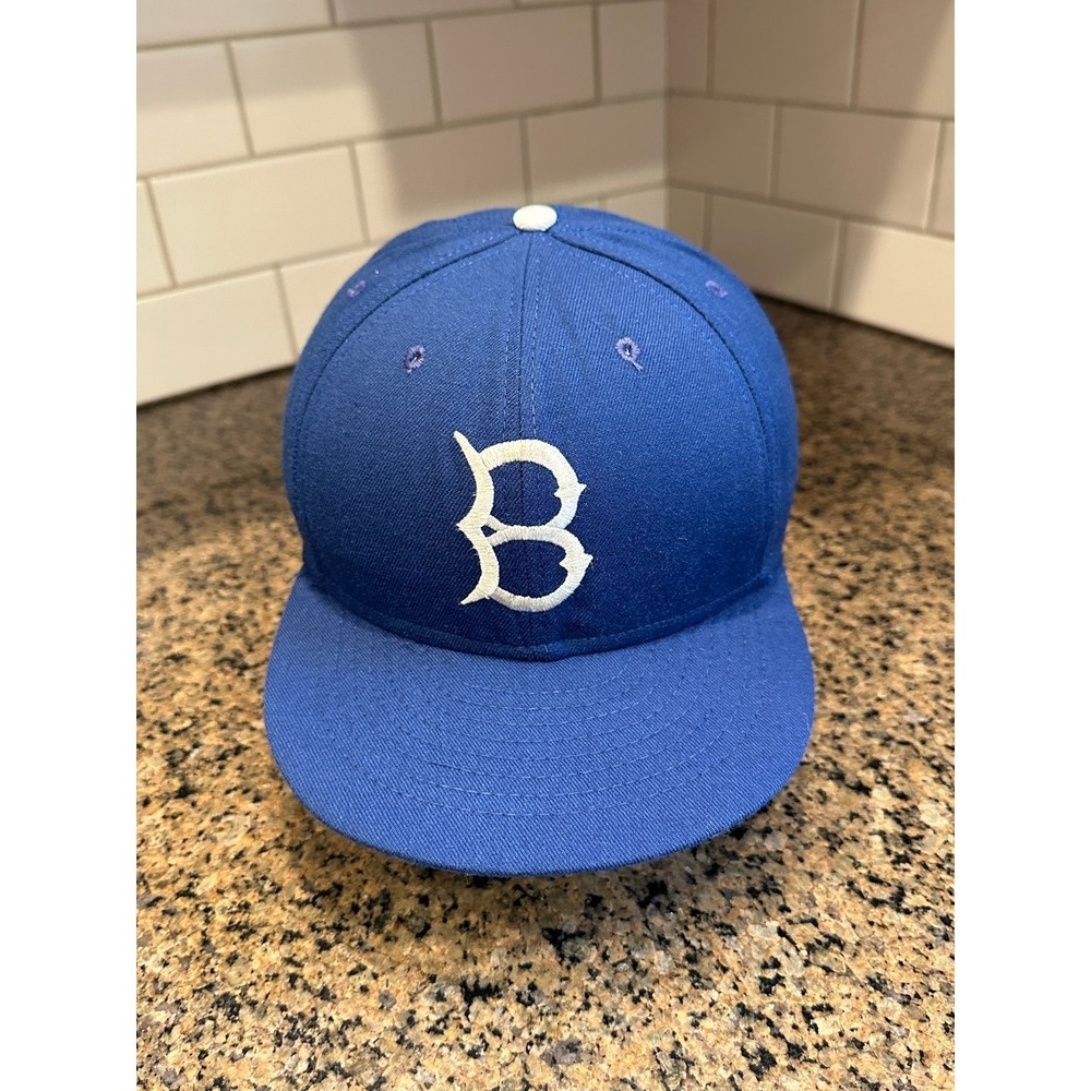 Brooklyn Dodgers American Needle Vintage MLB Fitted Hat 7 3/4 Blue Green Brim